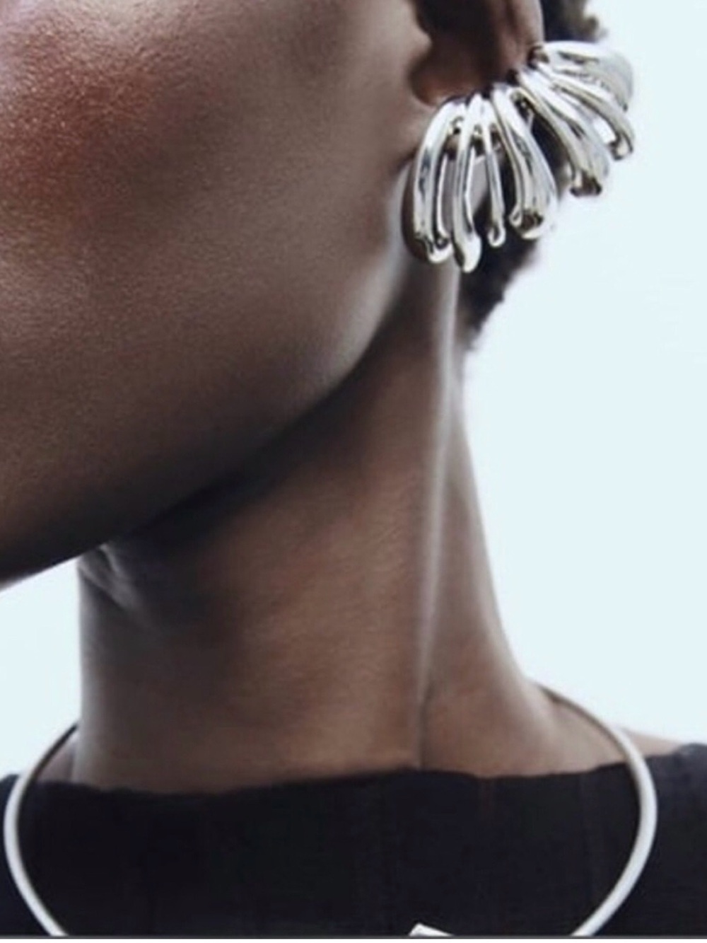 New Zara Chunky Metallic Ear Cuffs Earrings - Picture 13 of 15